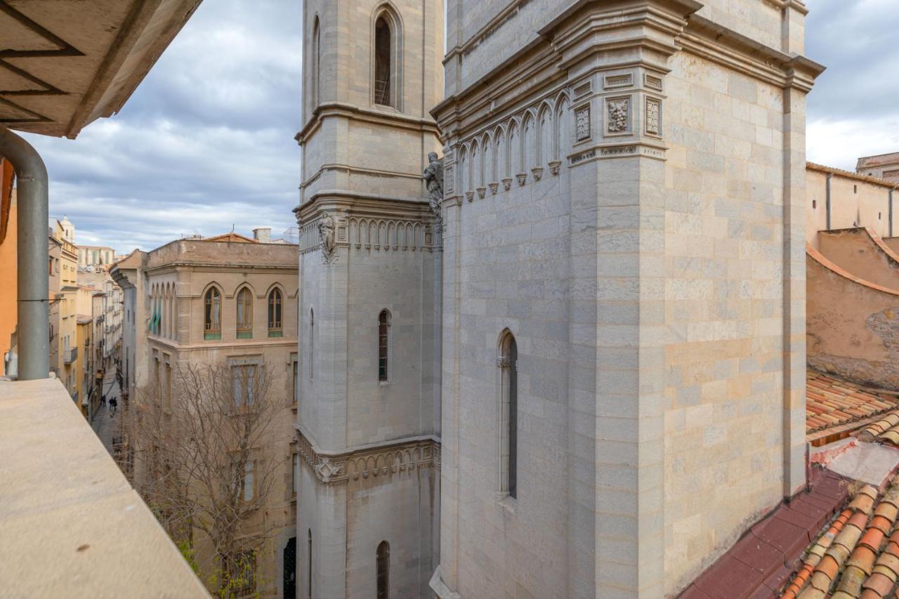 Flateli Placa Catalunya 10 Girona Esterno foto
